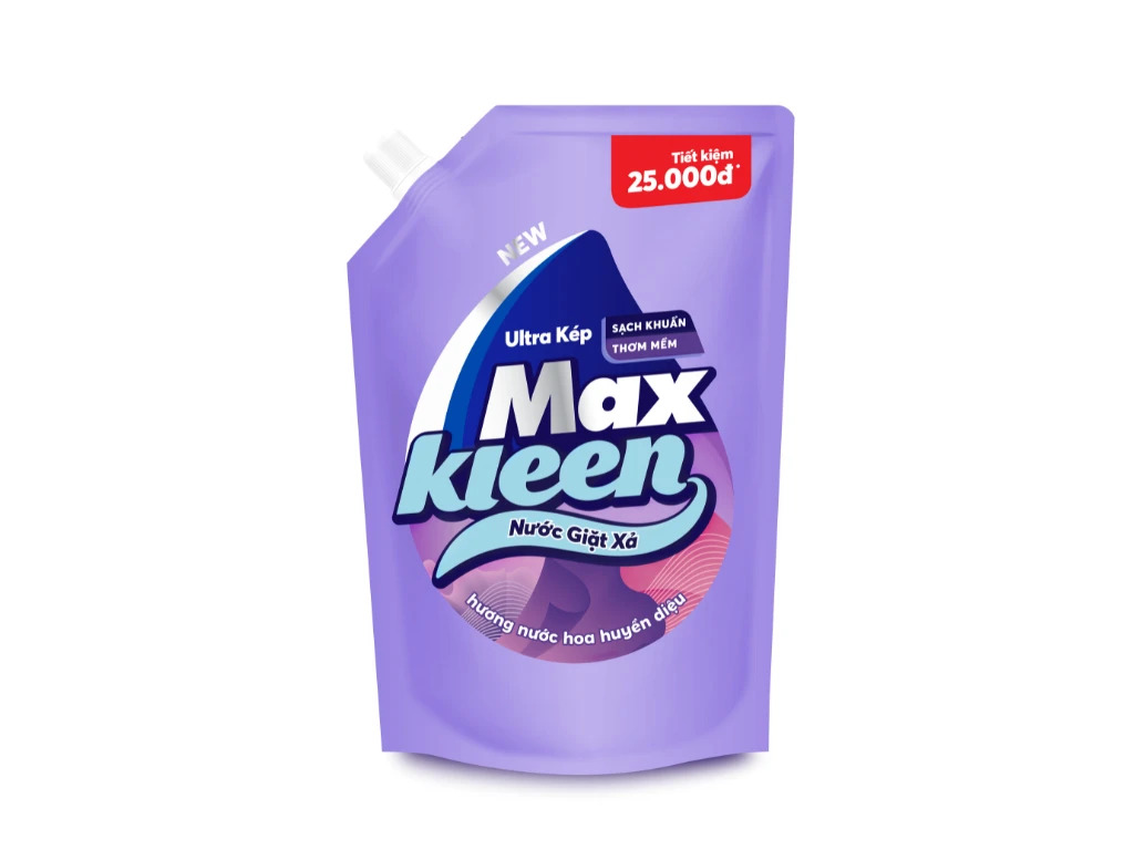 Nước Giặt Xả Maxkleen Hương Nước Hoa Huyền Diệu Túi 3.6kg